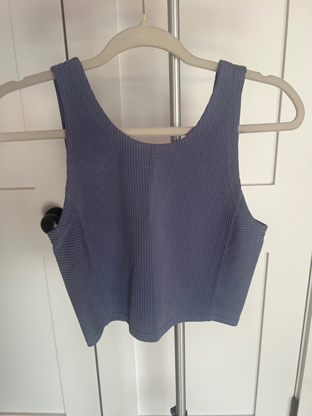 lululemon athletica Ribbed Softstreme Crop Tank - Slate Blue